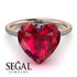 Heart Shape Ruby Ring - Noelle No. 11